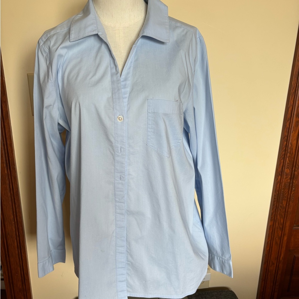 EUC  J.Jill light blue blouse
